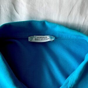 Versace Collection Vibrant Blue Polo